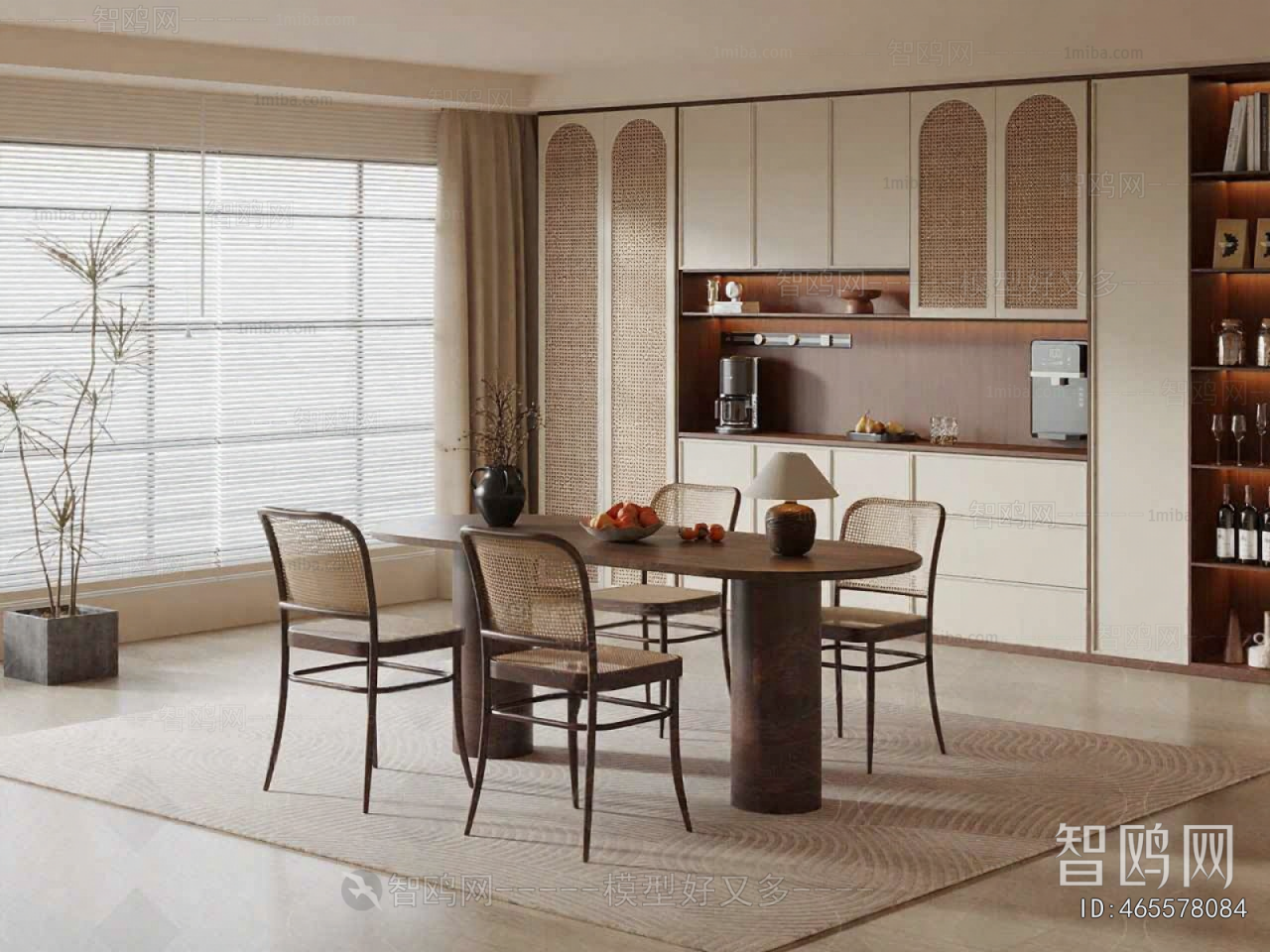 Wabi-sabi Style Dining Room