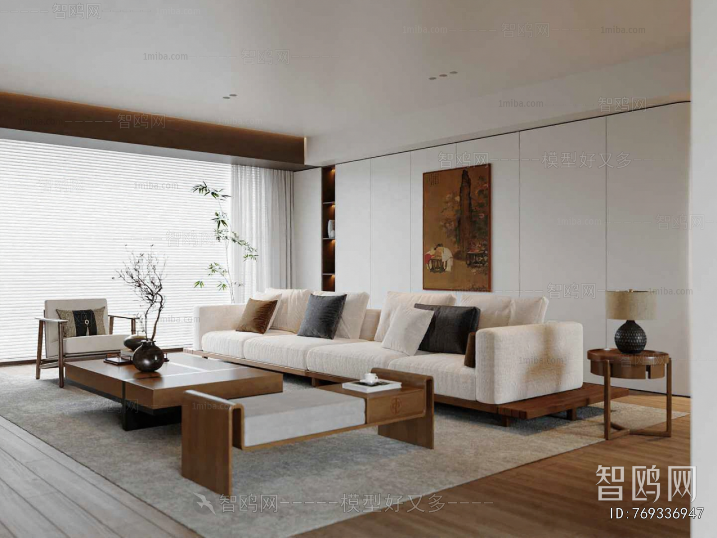 New Chinese Style A Living Room