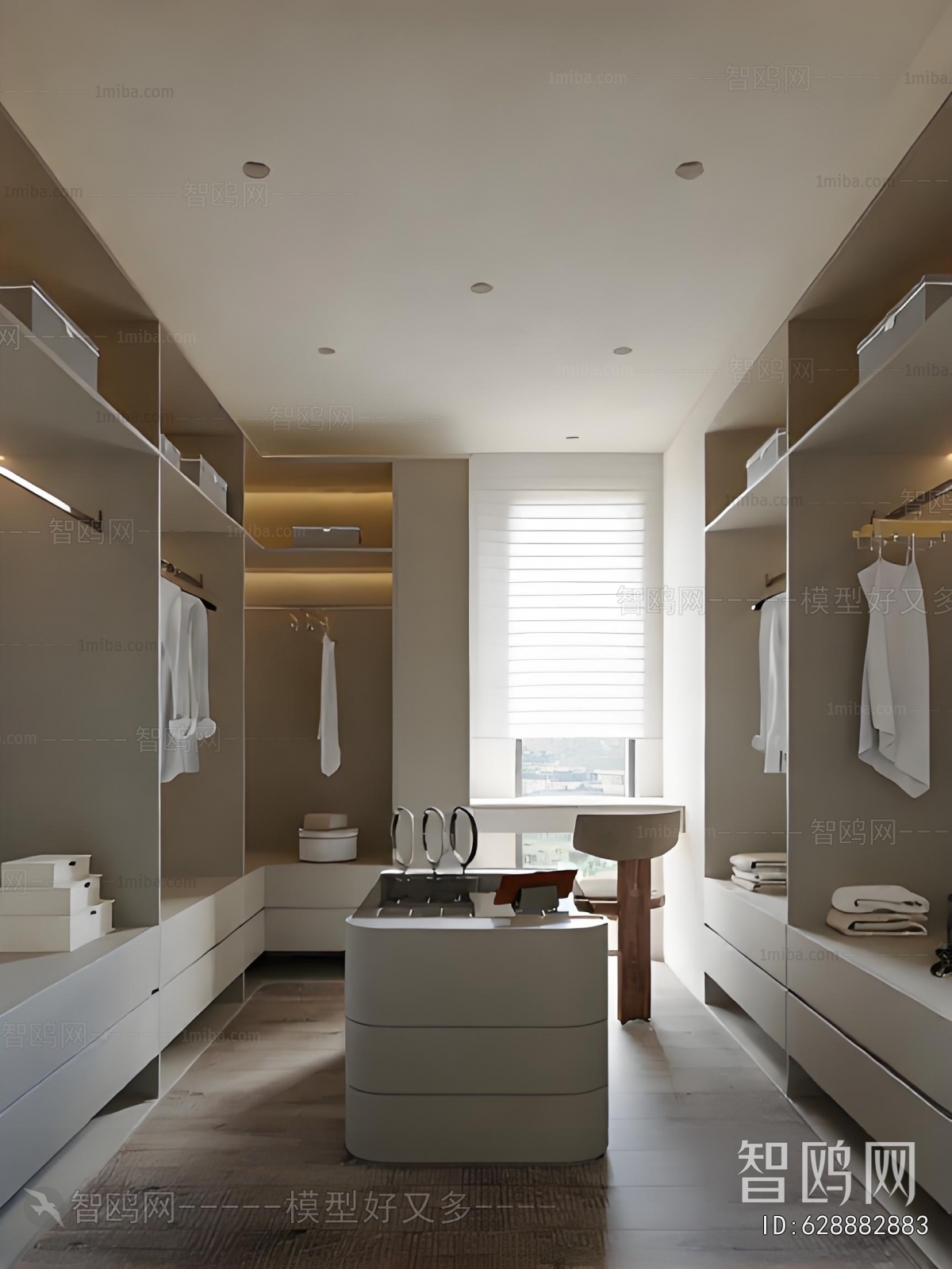 Modern Clothes Storage Area
