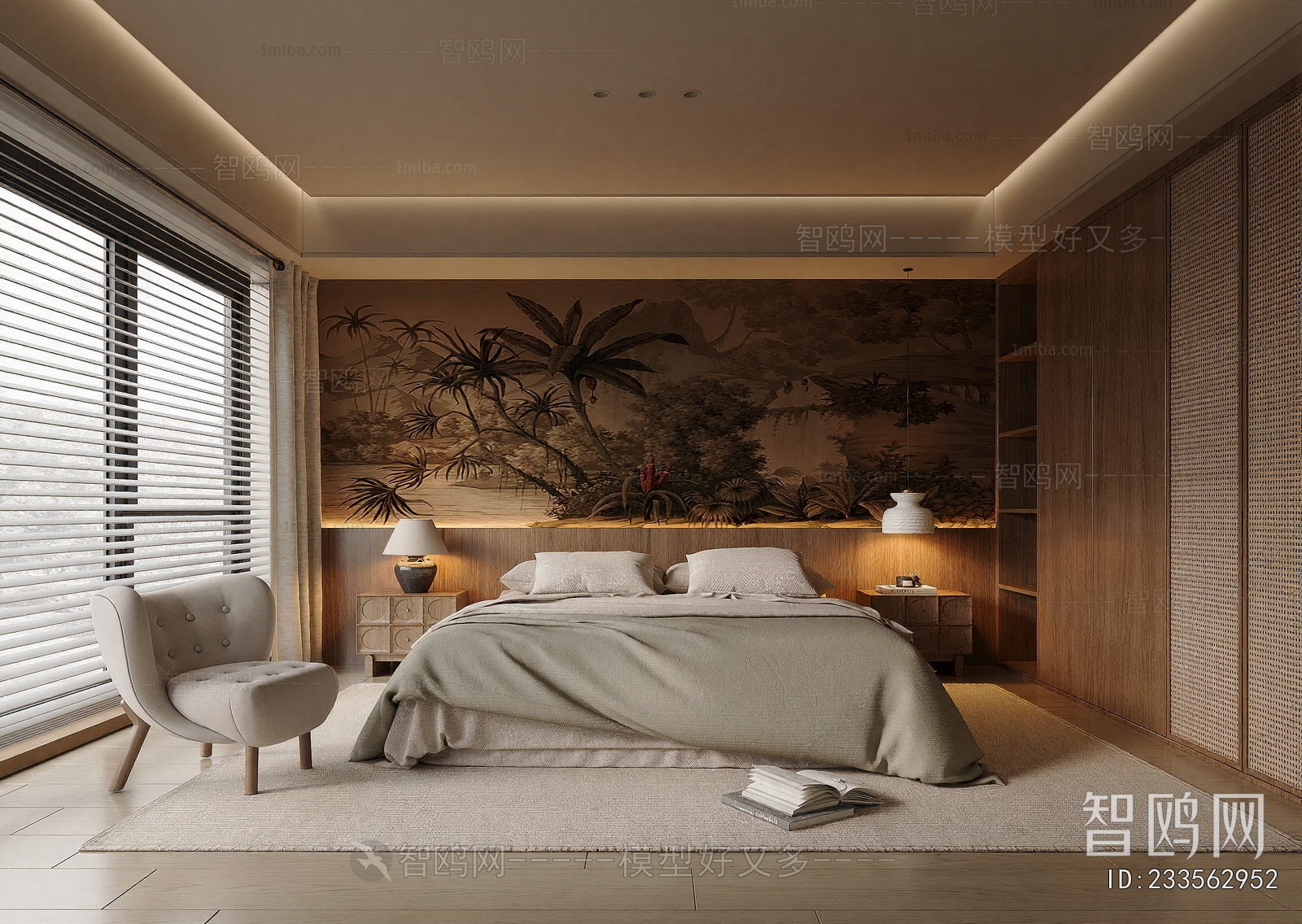 Wabi-sabi Style Bedroom