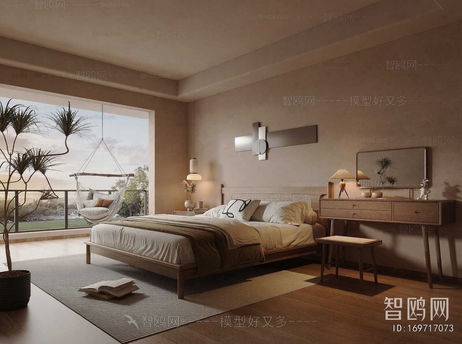 Wabi-sabi Style Bedroom