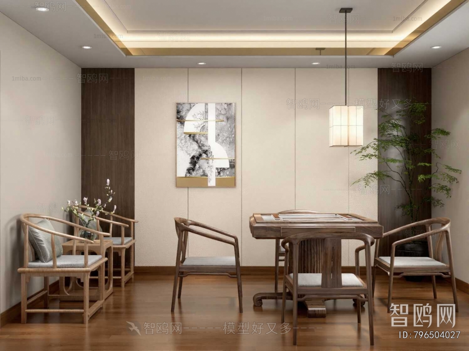 New Chinese Style Chess And Card Room