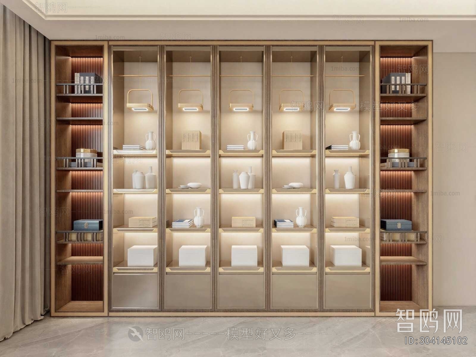 New Chinese Style Decorative Cabinet