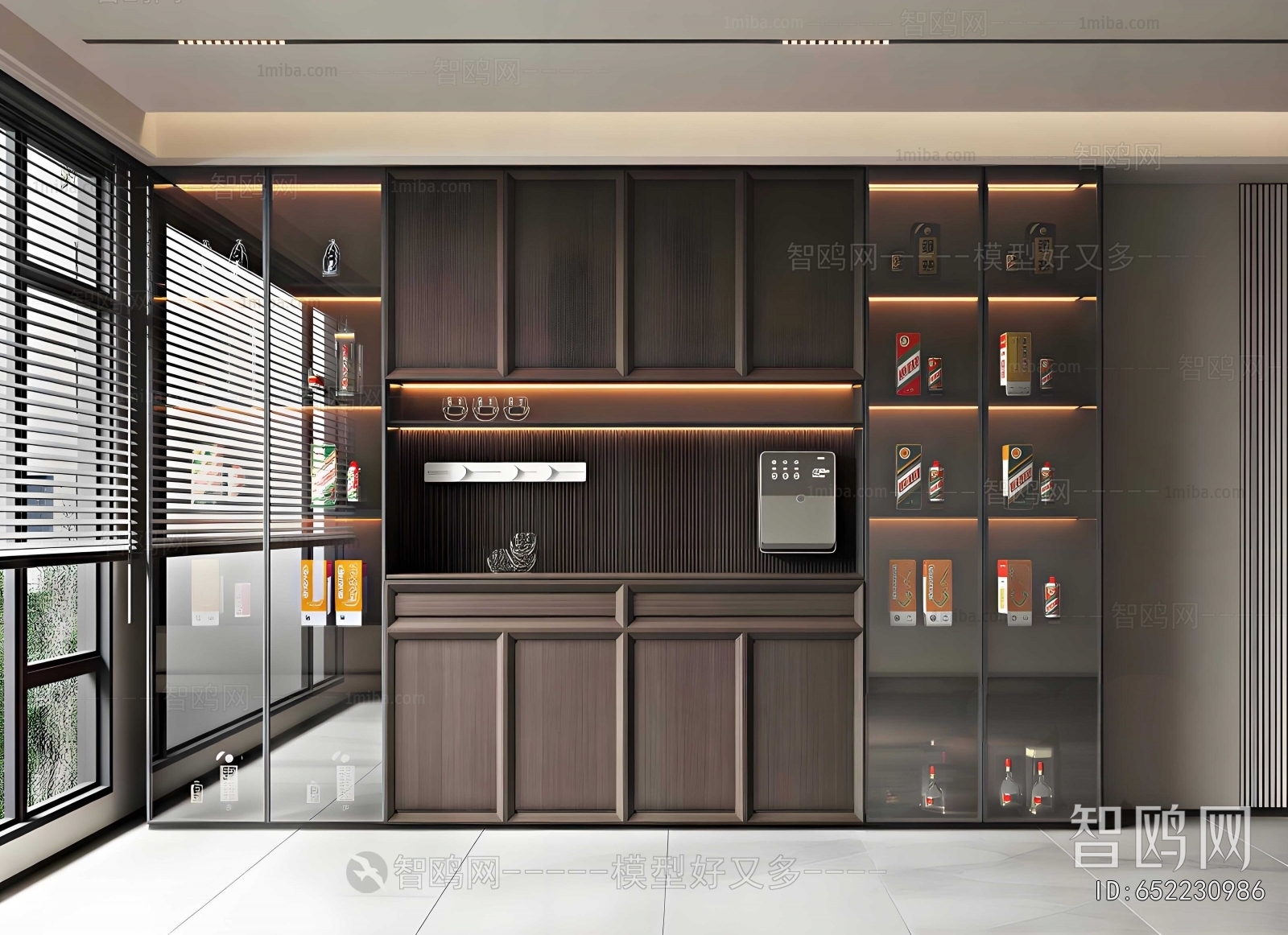 New Chinese Style Wine Cabinet