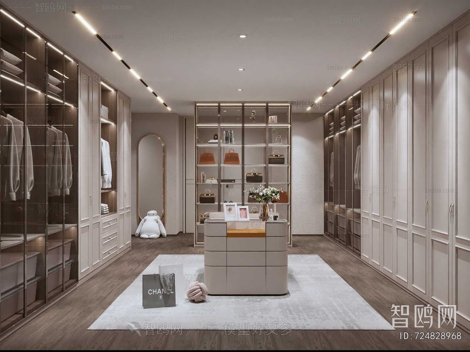 Modern Clothes Storage Area