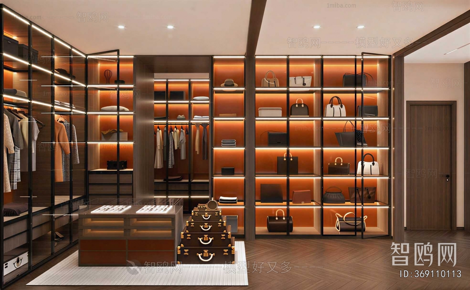 Modern Clothes Storage Area