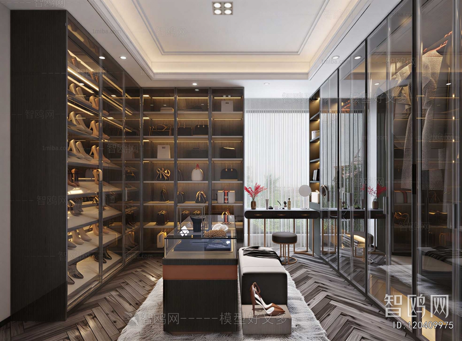 Modern Clothes Storage Area