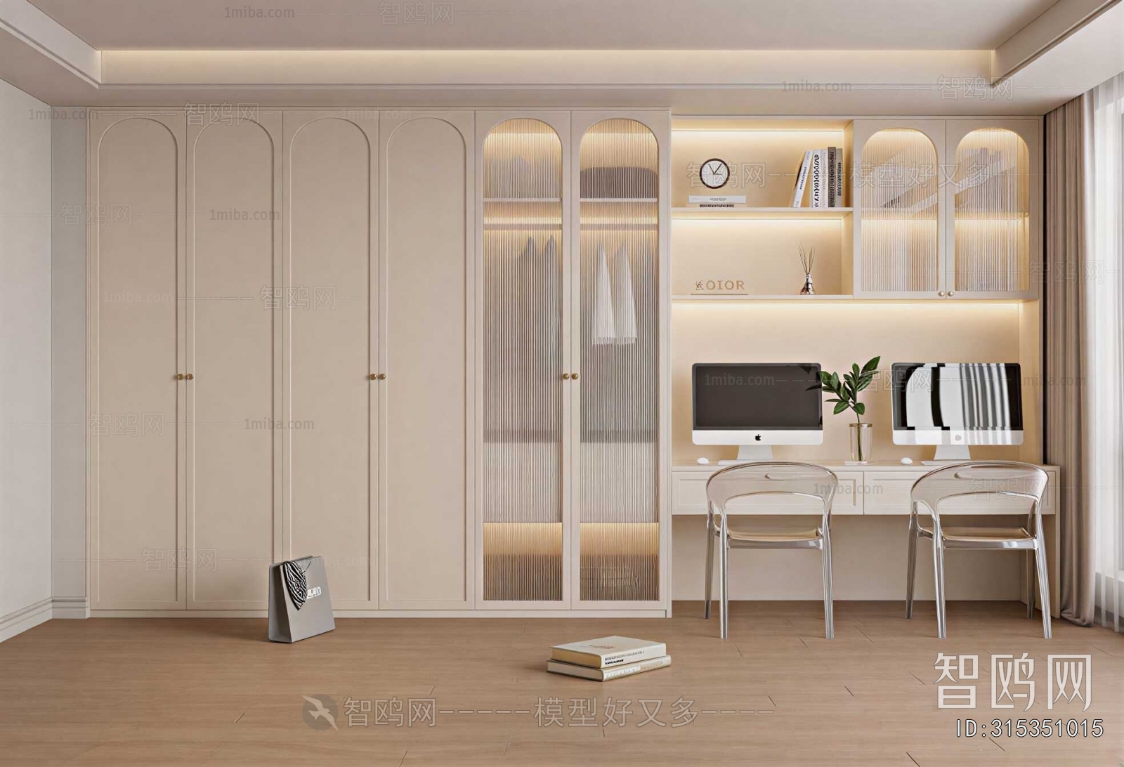 French Style Clothes Storage Area