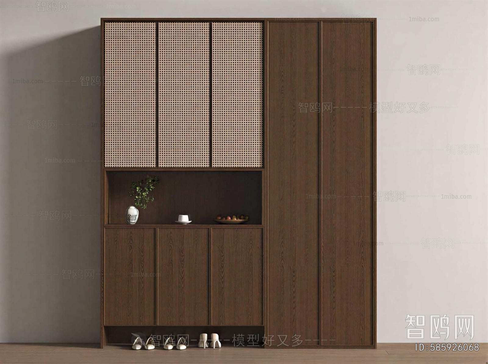 New Chinese Style Shoe Cabinet