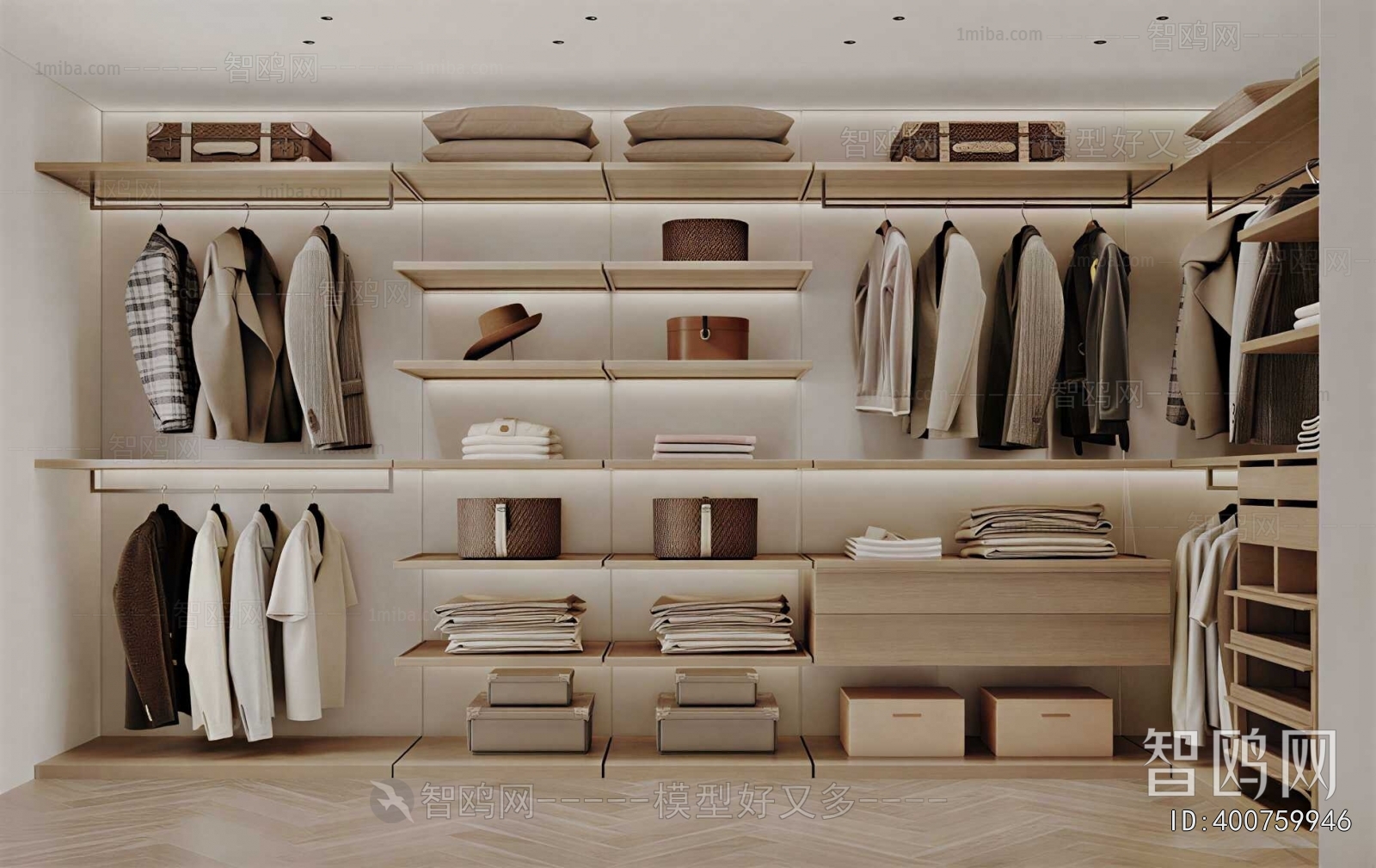 Modern Clothes Storage Area
