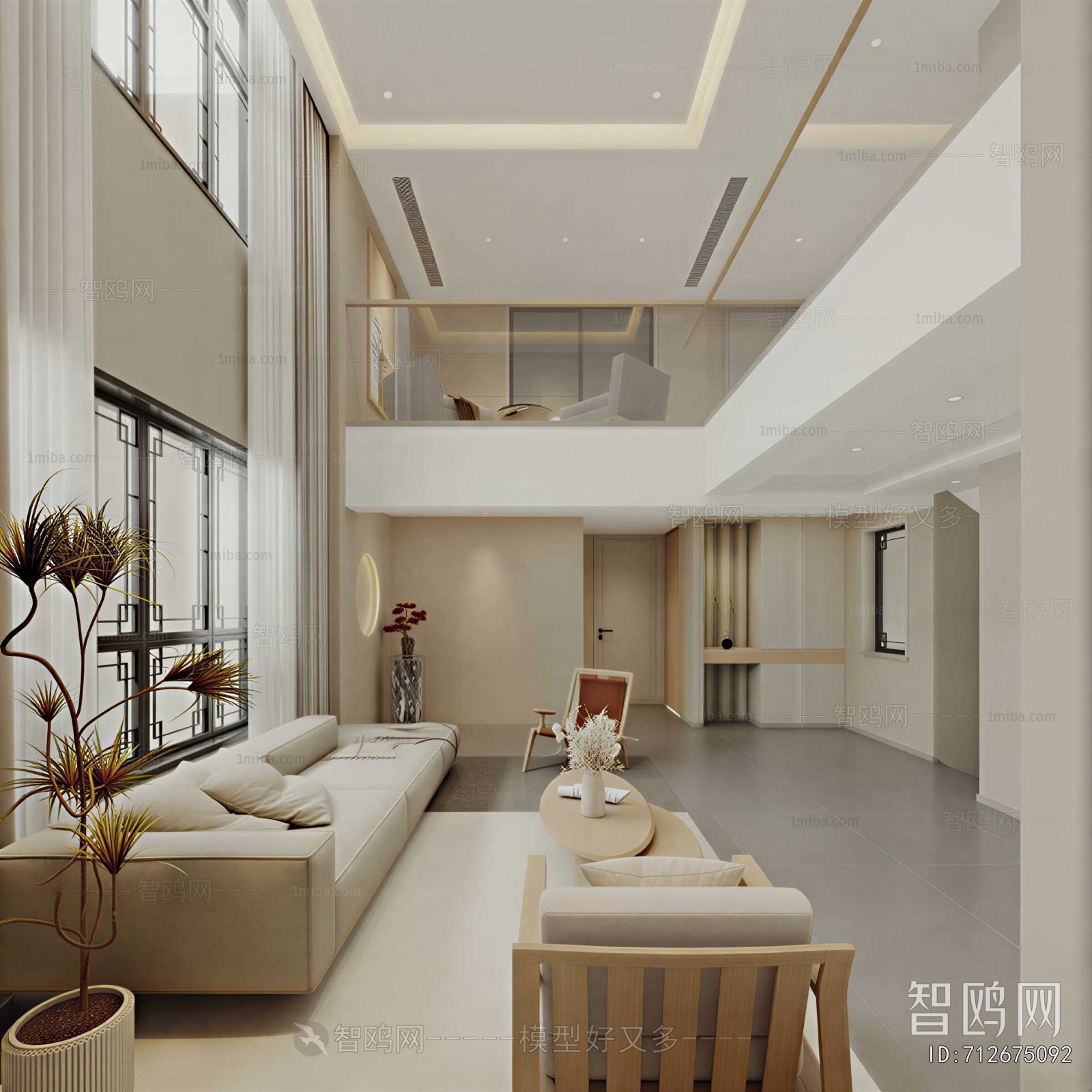 New Chinese Style A Living Room