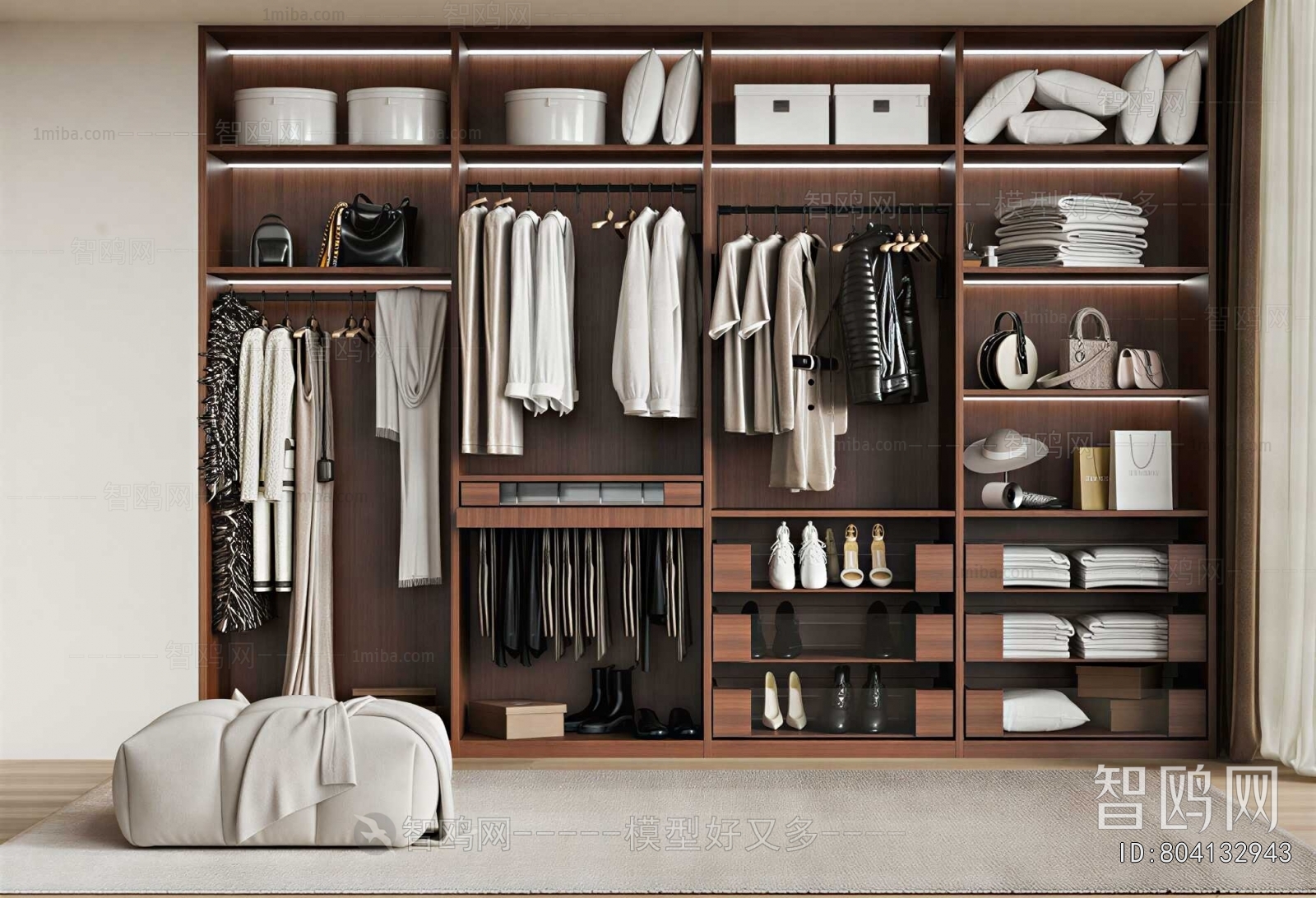 Modern Clothes Storage Area