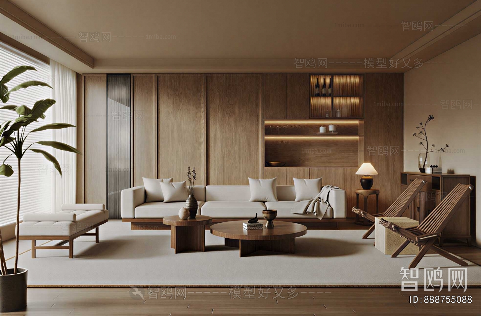 Wabi-sabi Style A Living Room