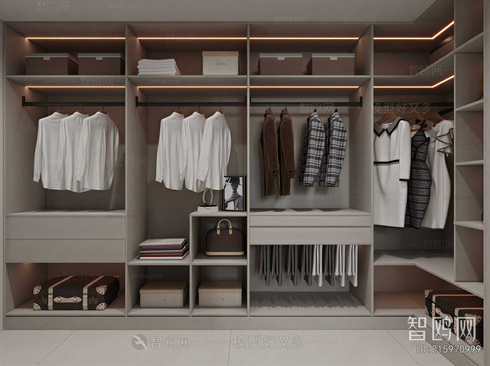 Modern Clothes Storage Area