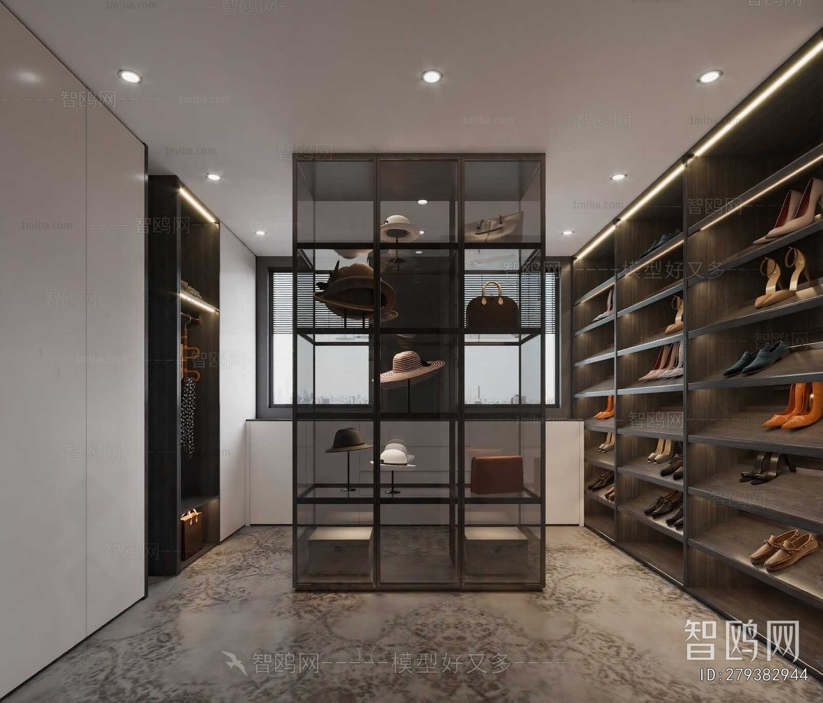 Modern Clothes Storage Area
