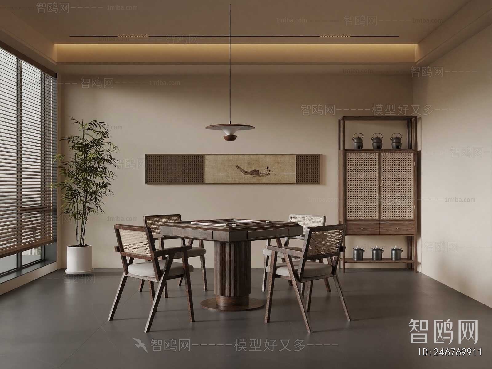 New Chinese Style Chess And Card Room