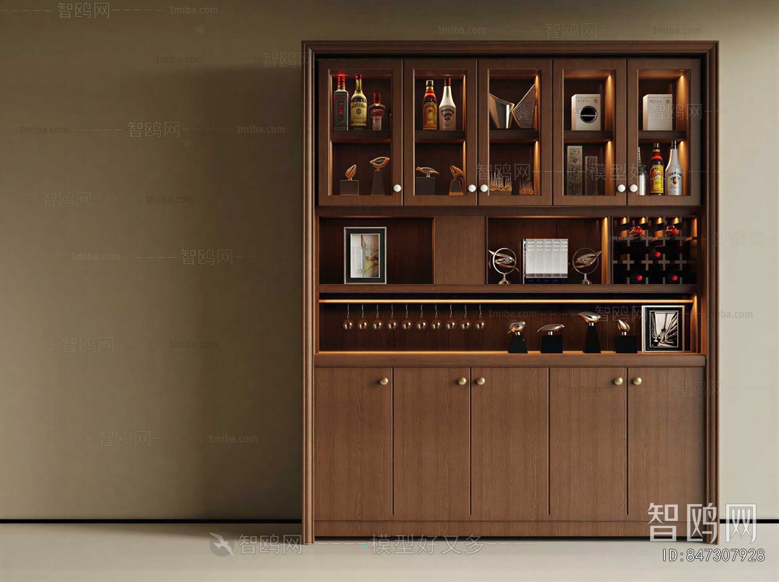 New Chinese Style Wine Cabinet