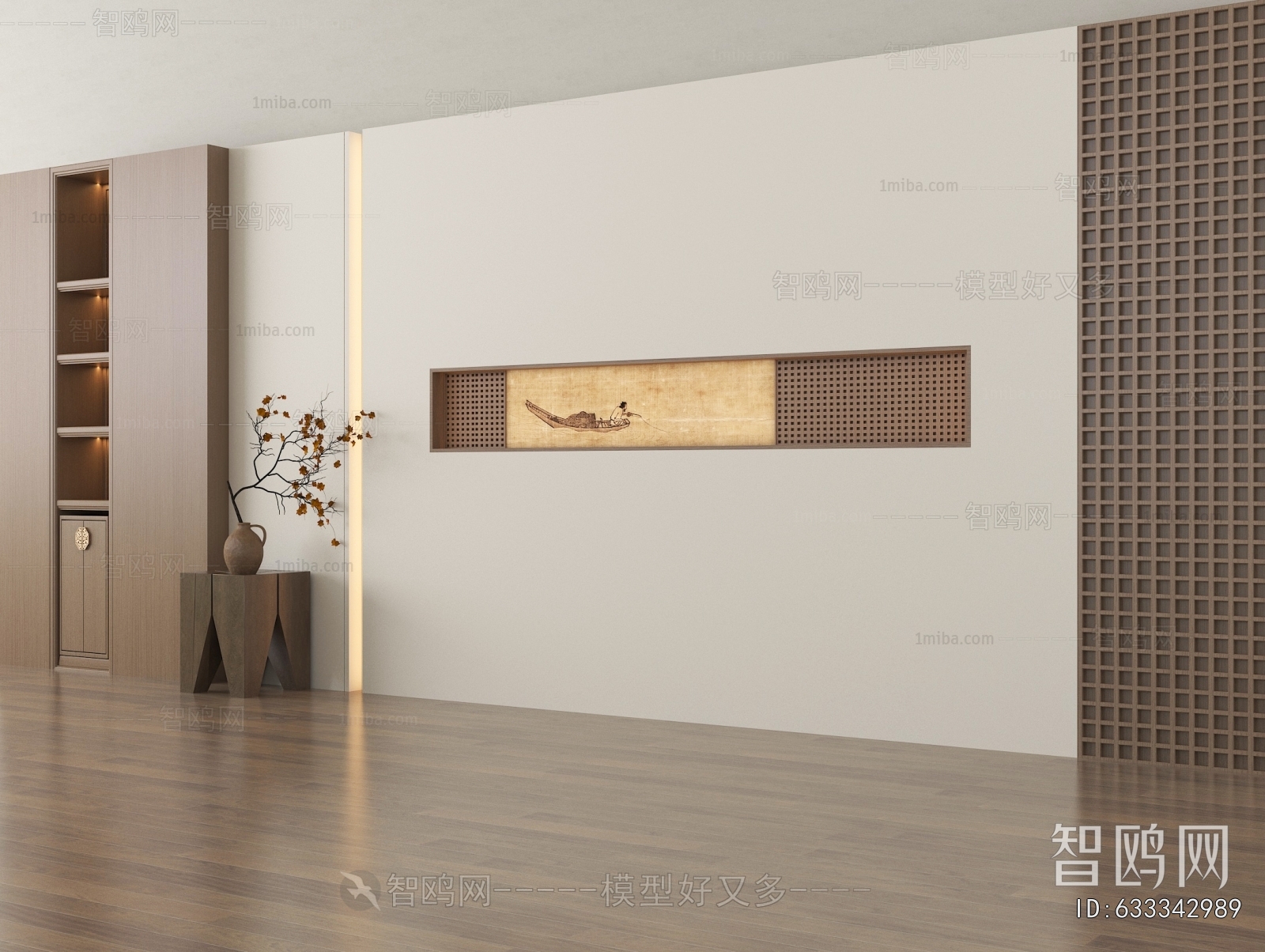 New Chinese Style TV Wall