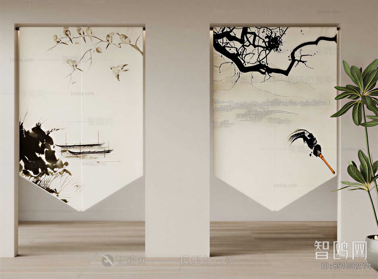 New Chinese Style Door Curtain