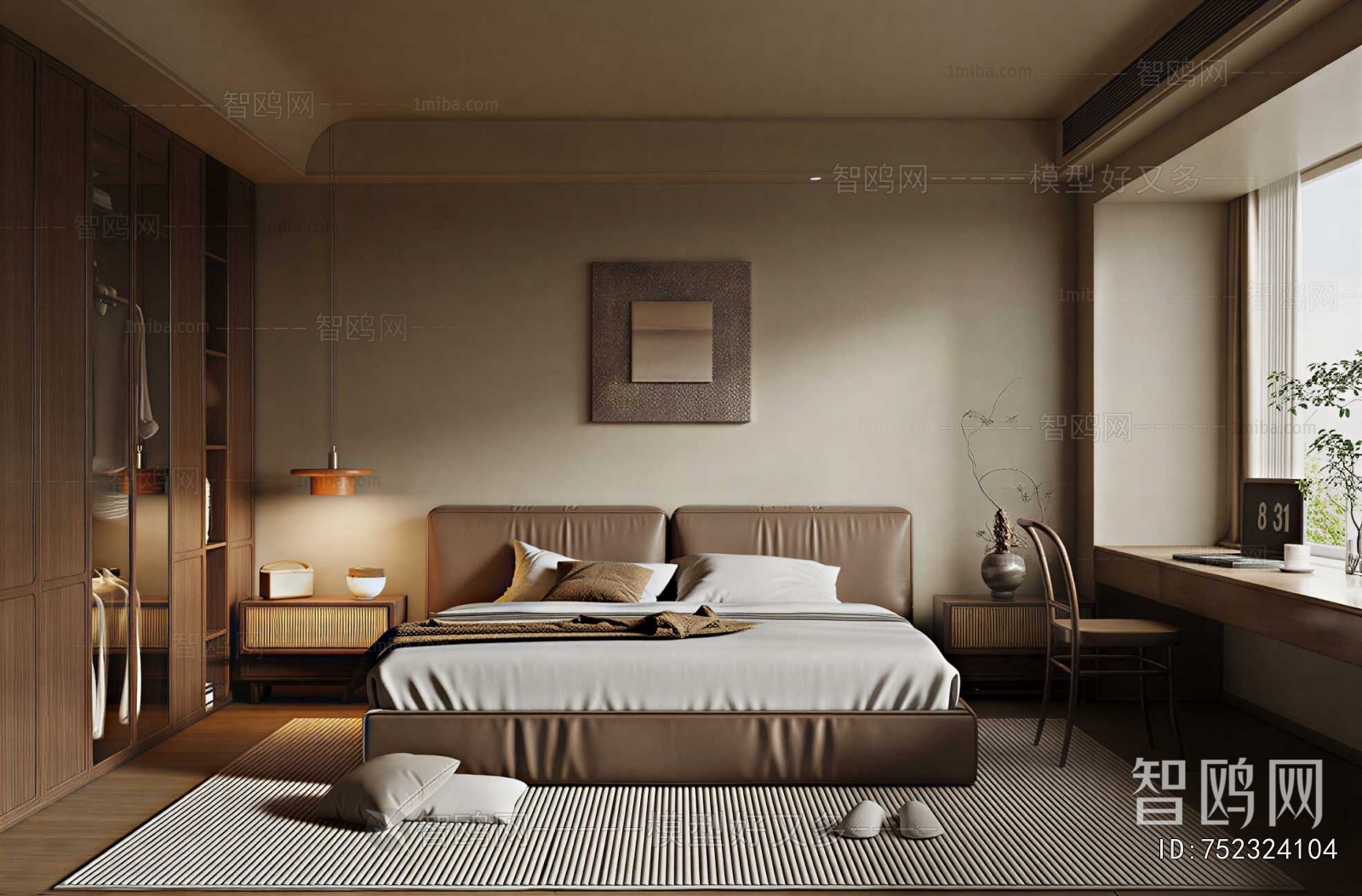 Wabi-sabi Style Bedroom