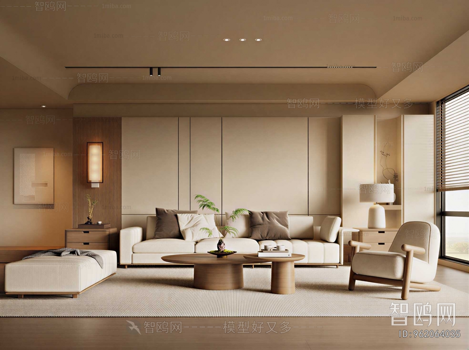 Wabi-sabi Style A Living Room