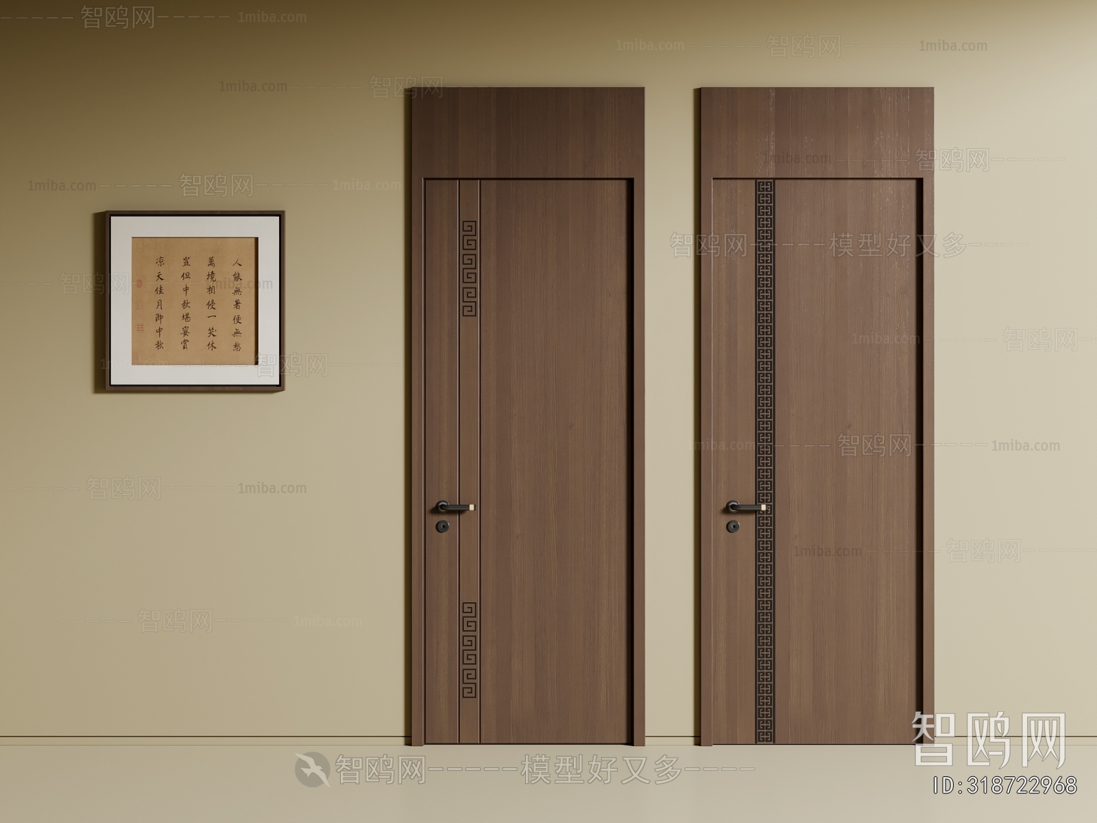 New Chinese Style Single Door