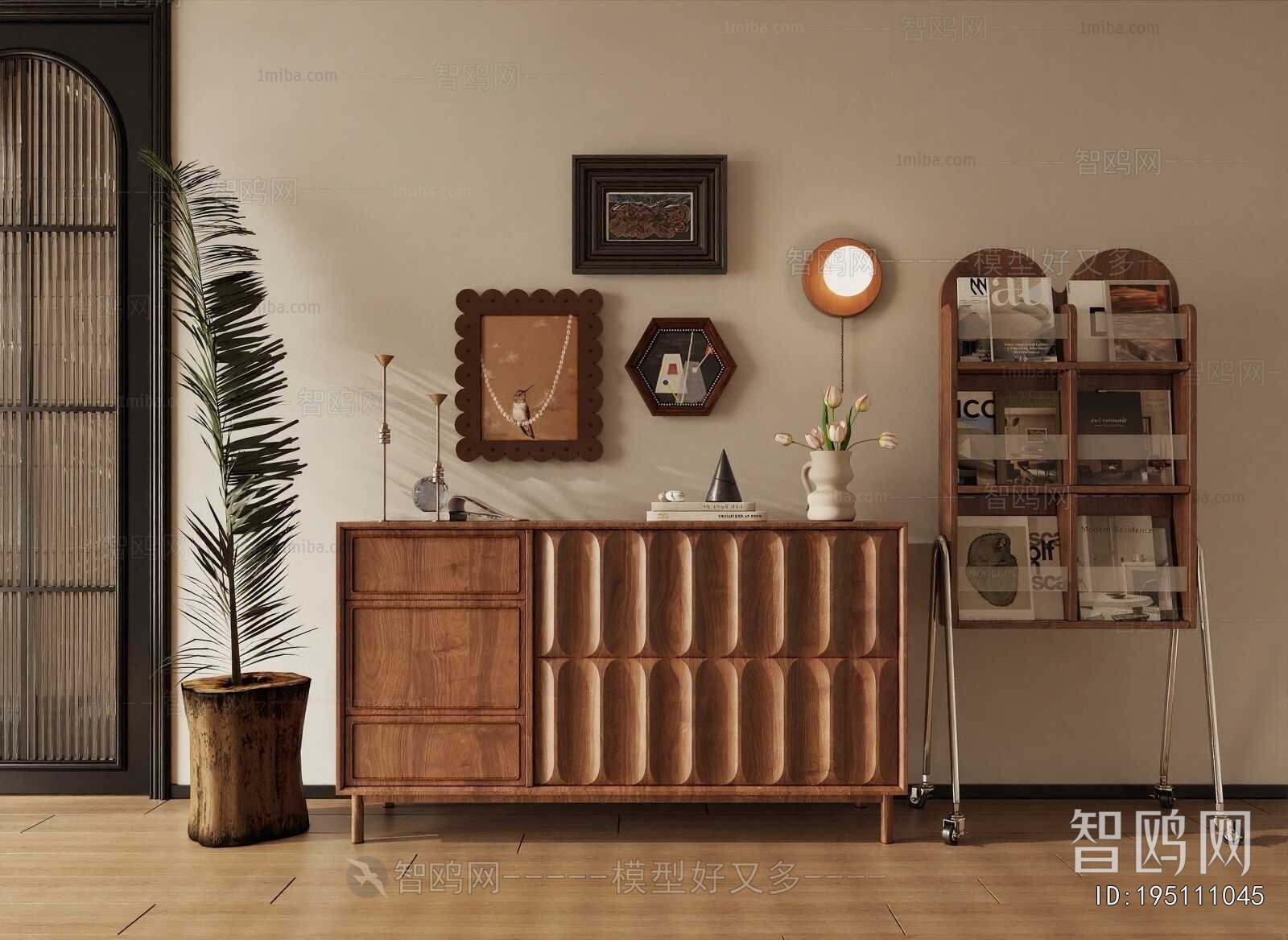 Retro Style Entrance Cabinet