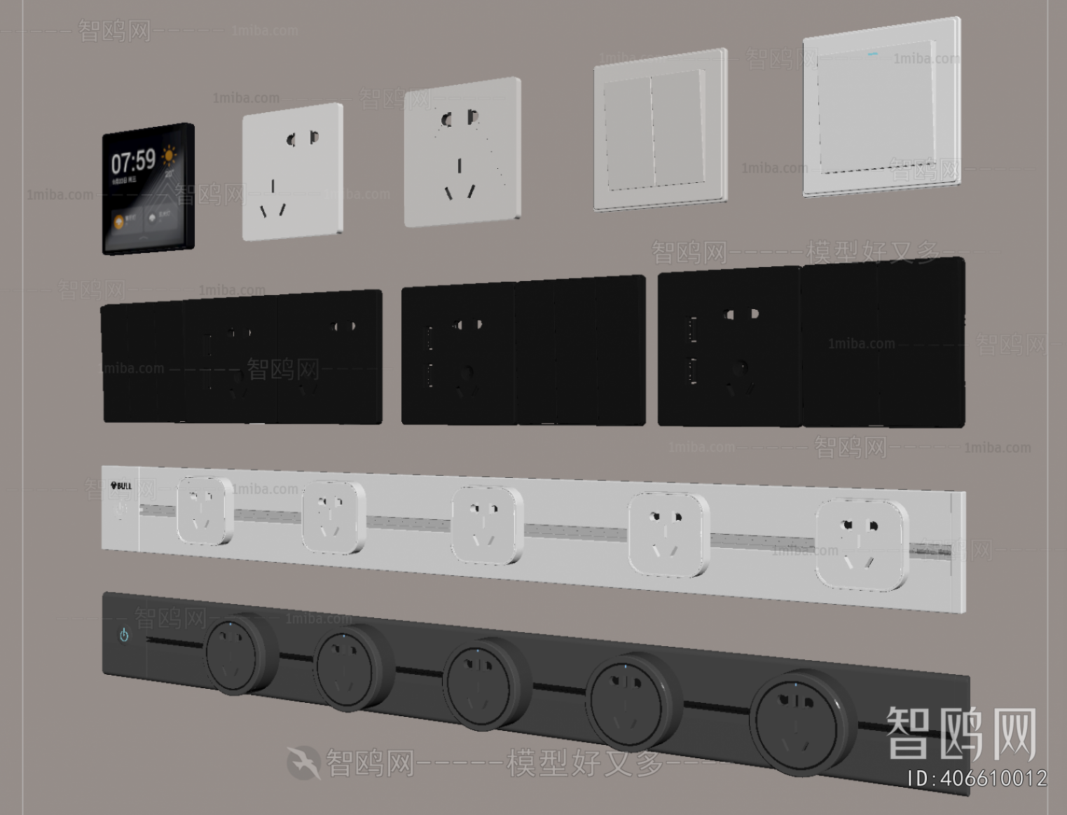 Modern Switch Socket Panel