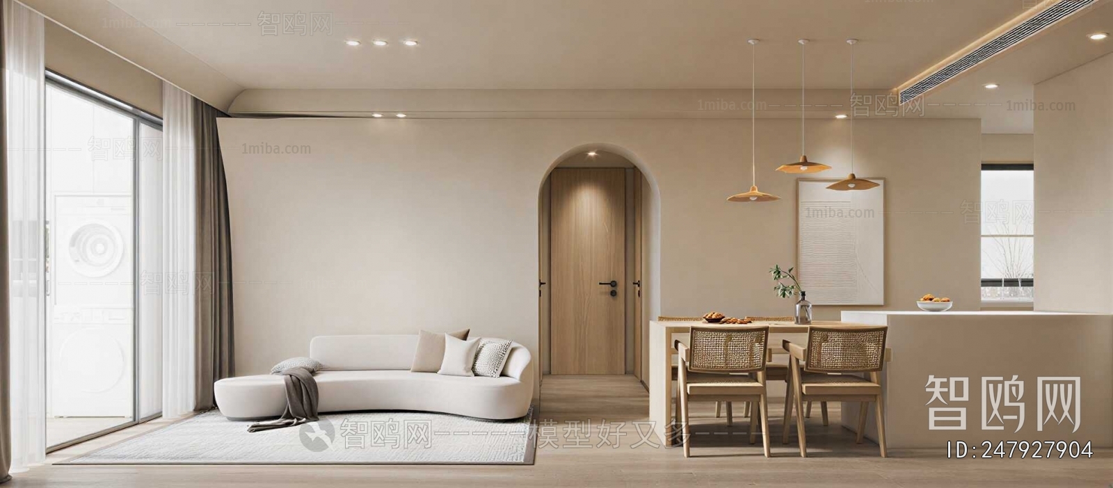 Wabi-sabi Style A Living Room