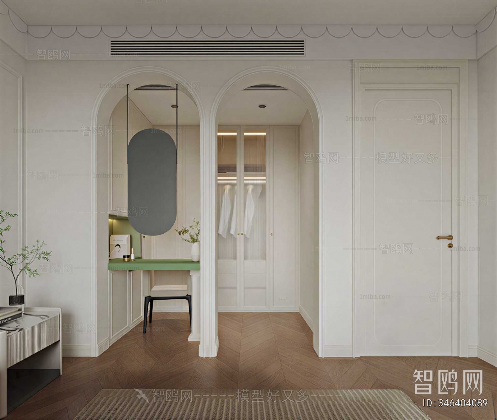 French Style Clothes Storage Area