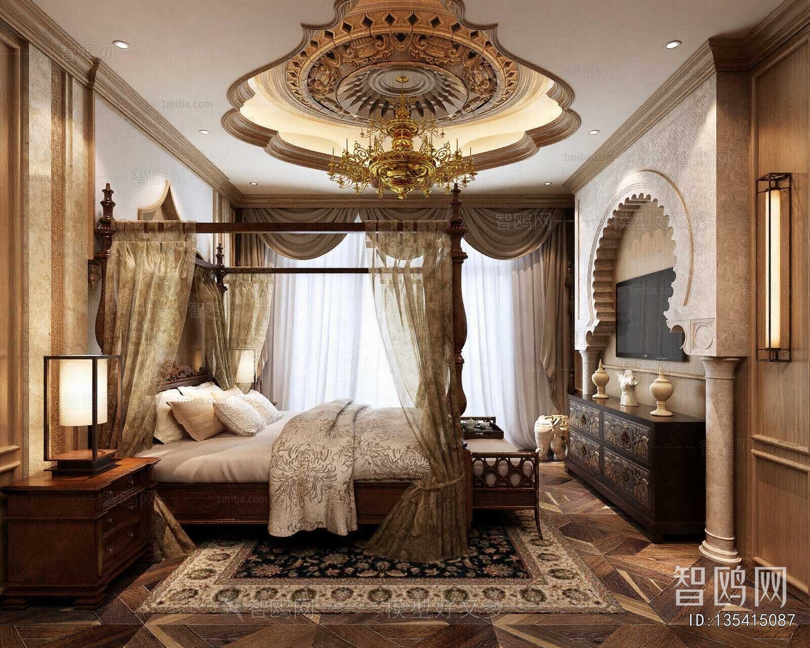 Southeast Asian Style Guest Room