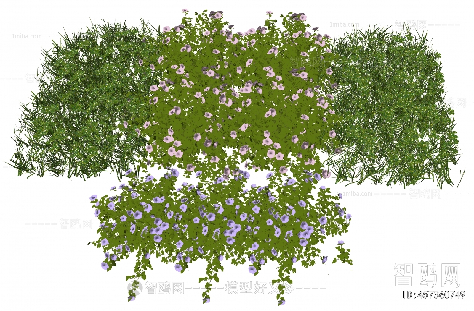 Modern Flowers And Grass