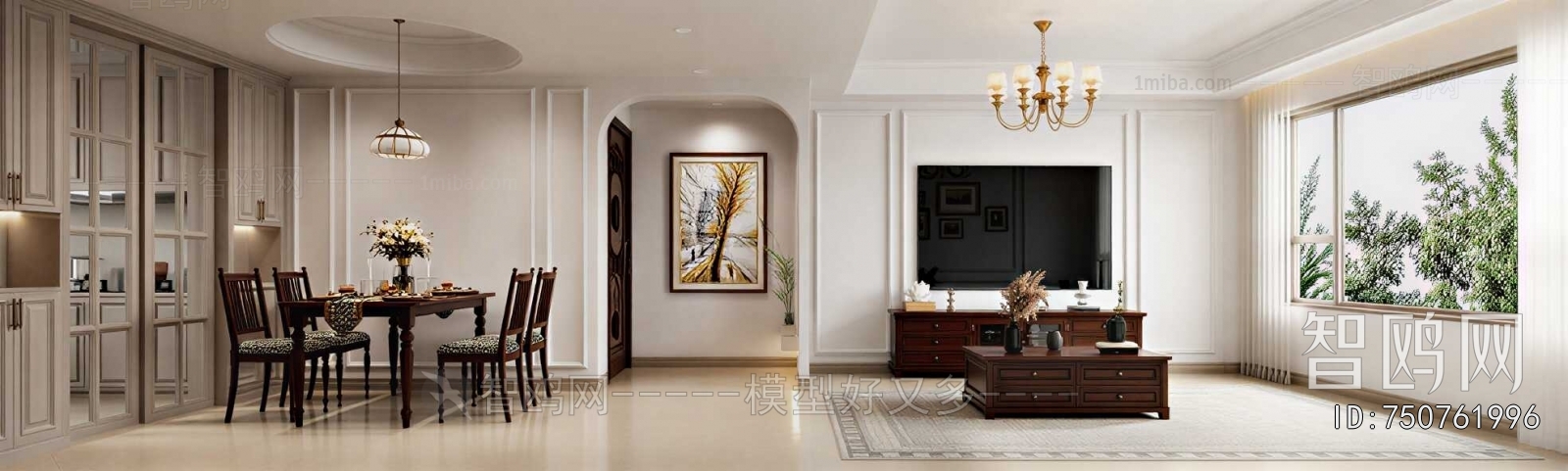 American Style A Living Room