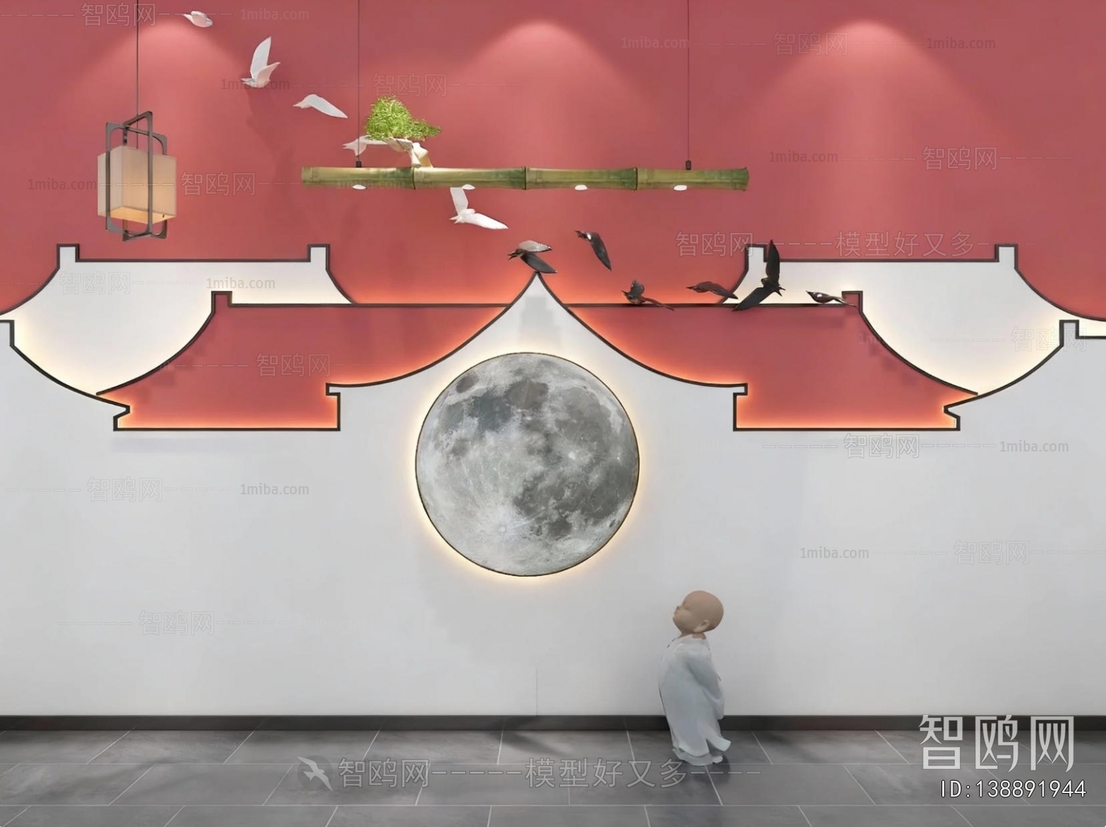 New Chinese Style Landscape Wall