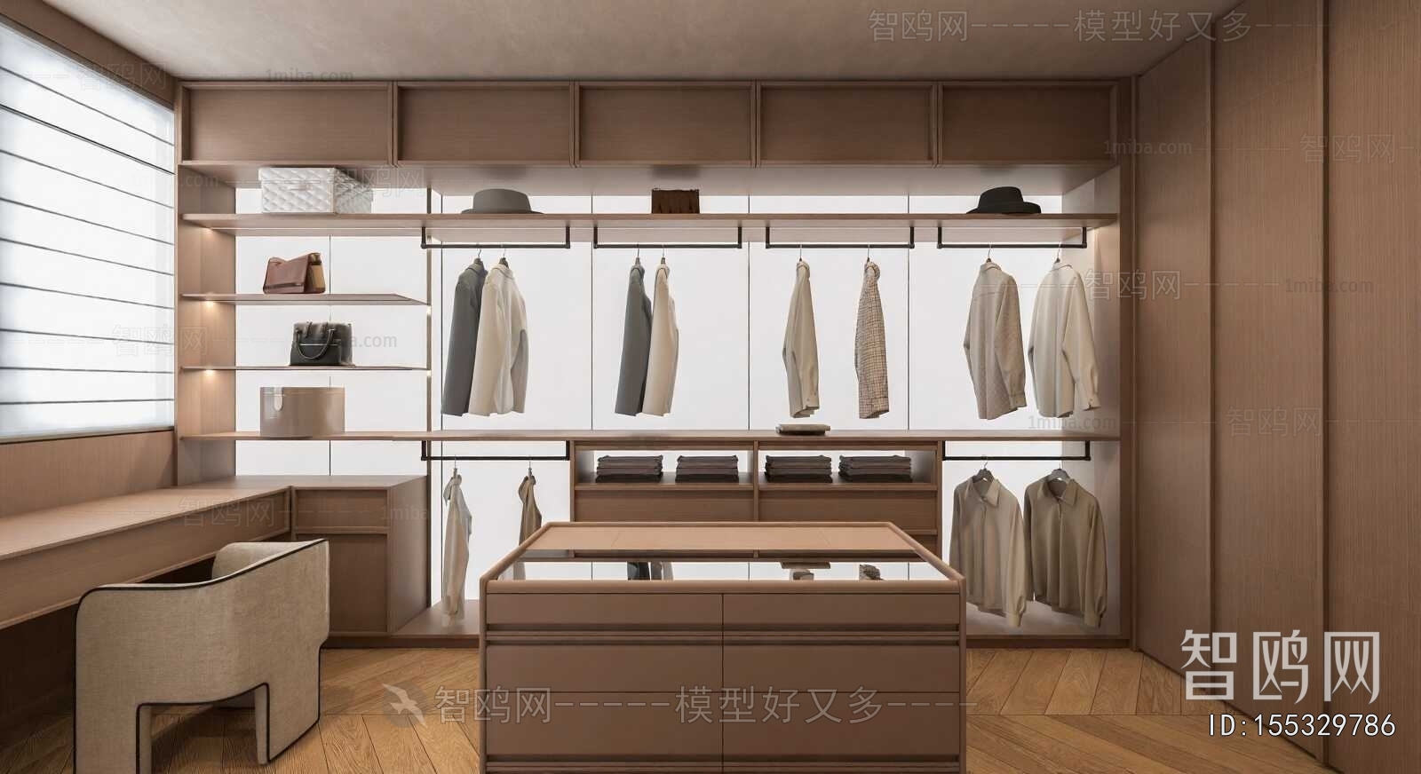 Modern Clothes Storage Area