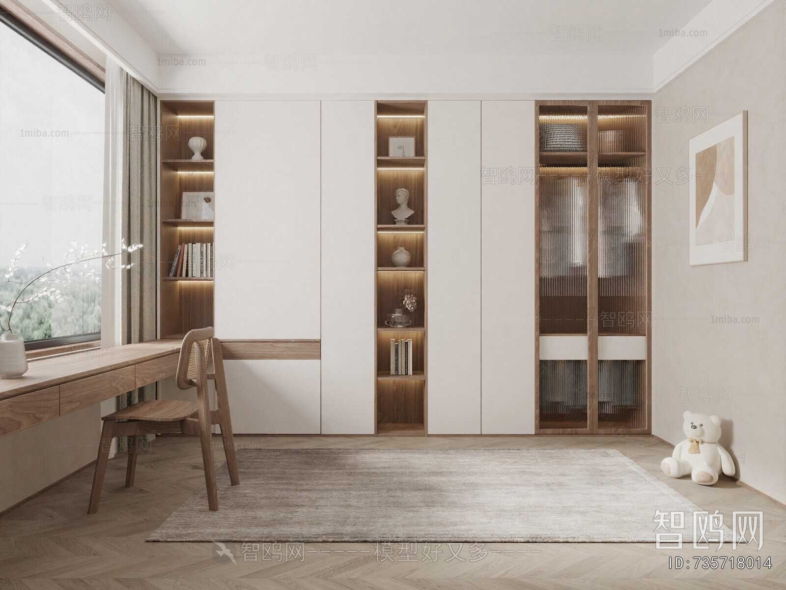 Nordic Style Clothes Storage Area