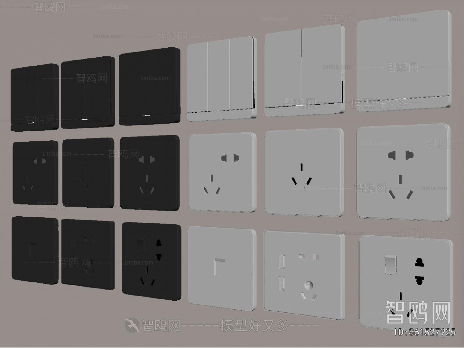 Modern Switch Socket Panel