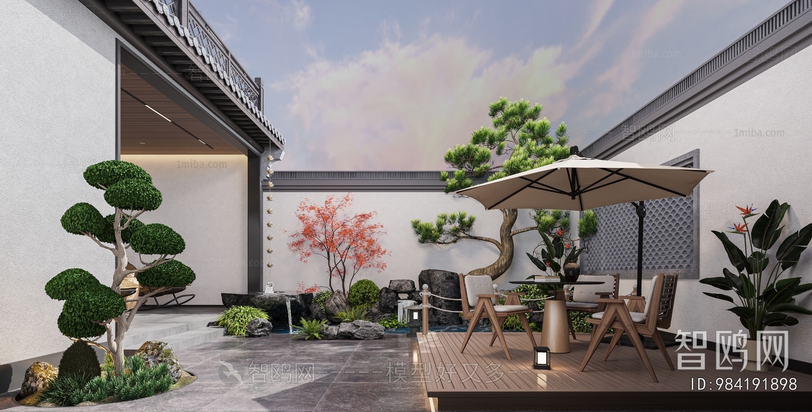 New Chinese Style Courtyard/landscape