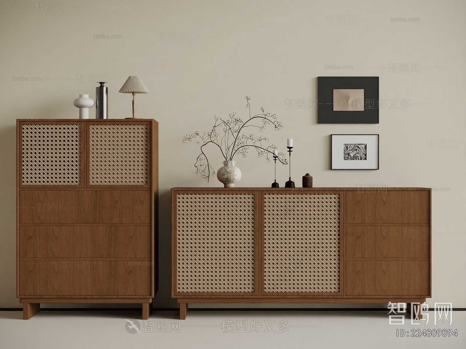 Wabi-sabi Style Entrance Cabinet