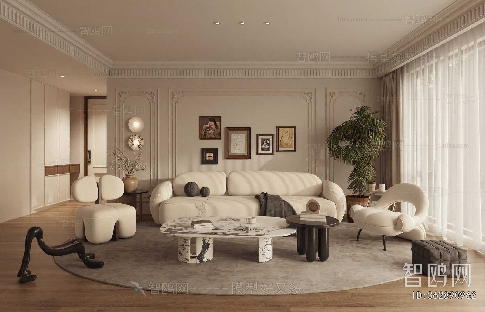 French Style A Living Room