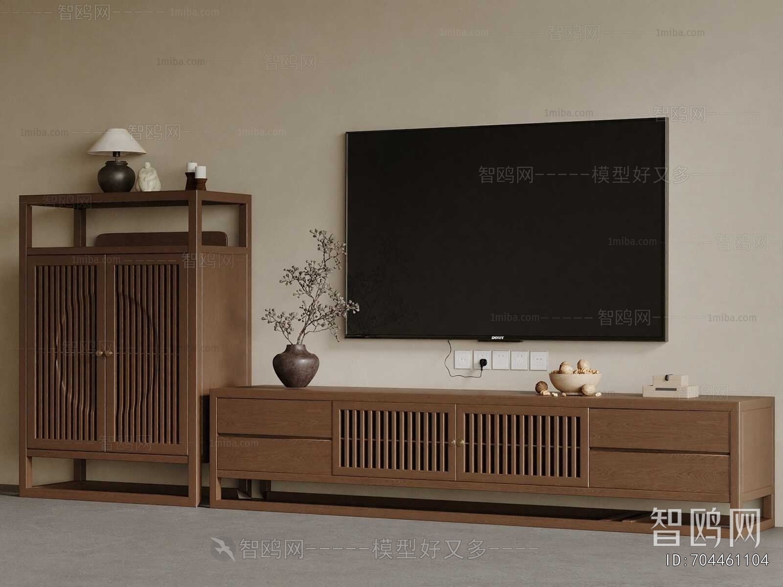 New Chinese Style TV Cabinet