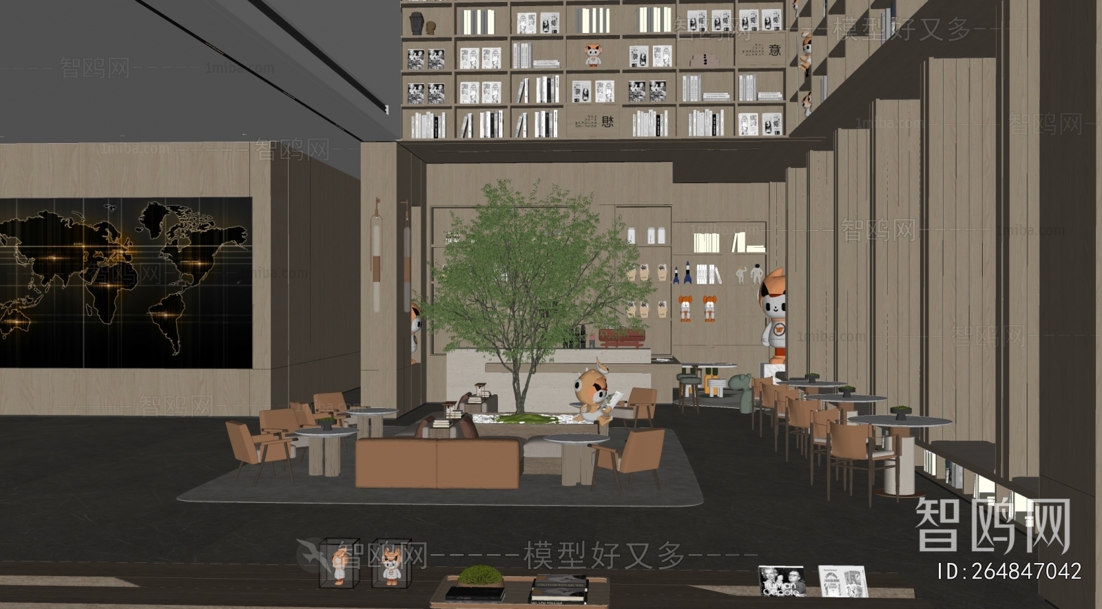 Modern Bookstore Book Bar