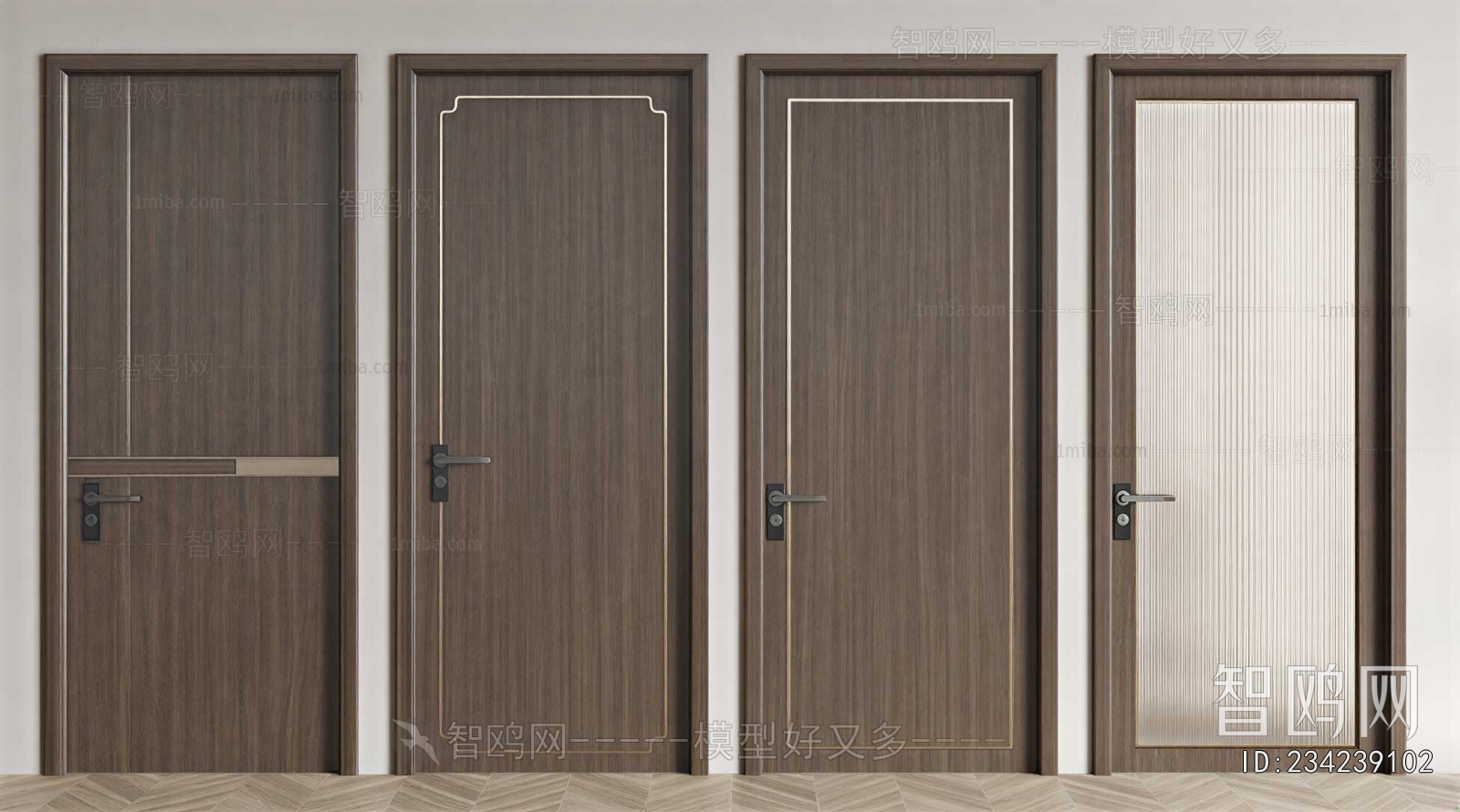 New Chinese Style Single Door