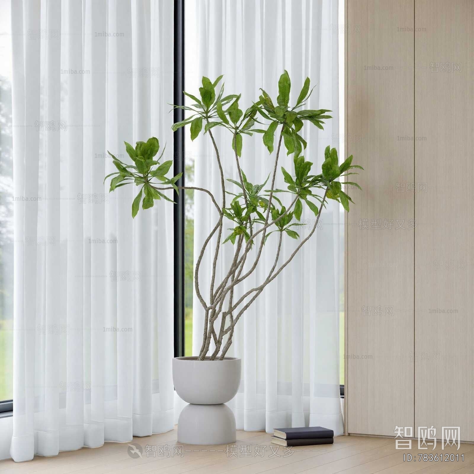 Modern Ground Green Plant Potted Plants