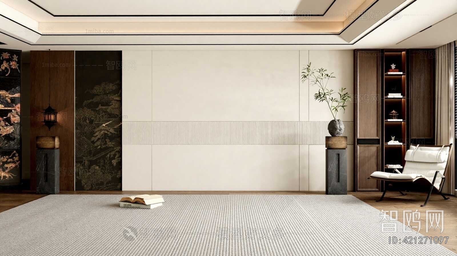 New Chinese Style TV Wall