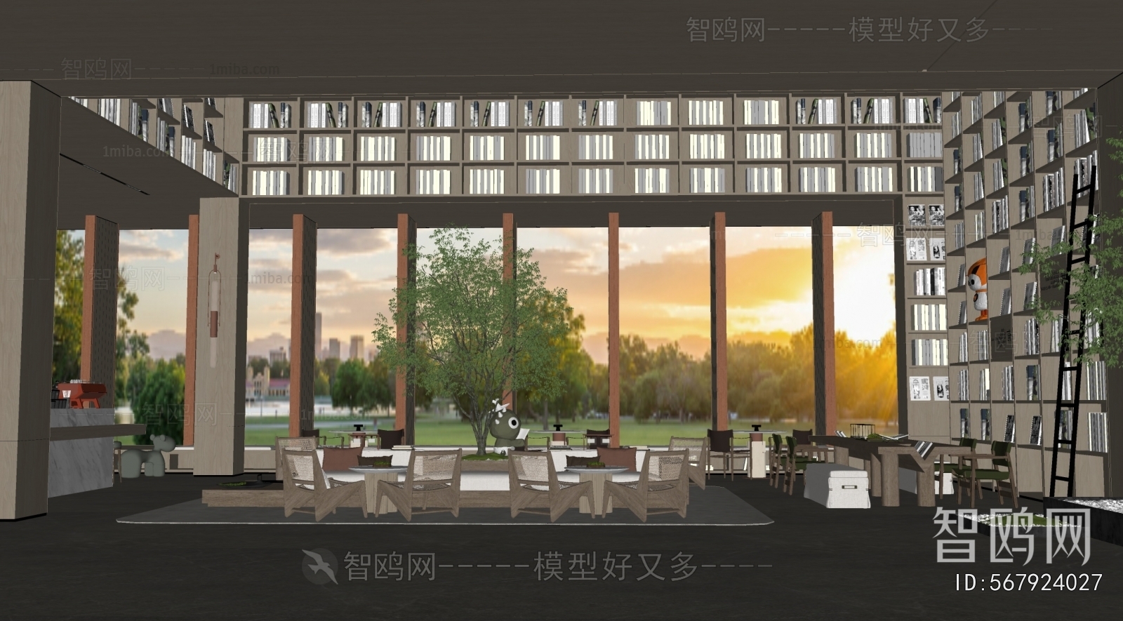 Modern Bookstore Book Bar