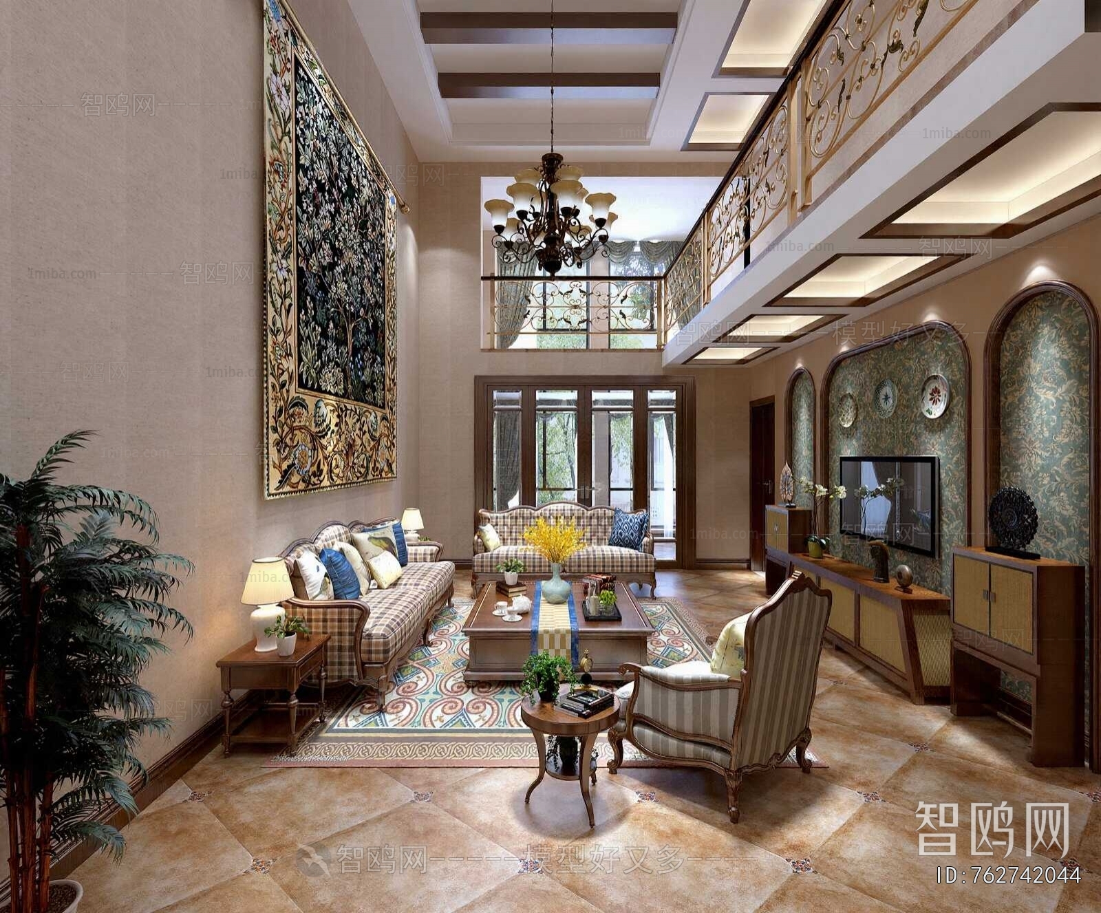 American Style A Living Room