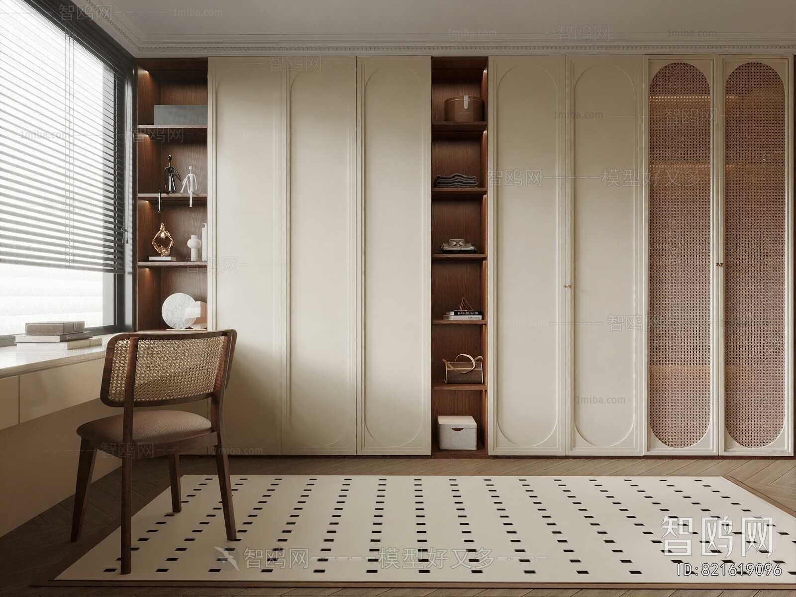 French Style Clothes Storage Area