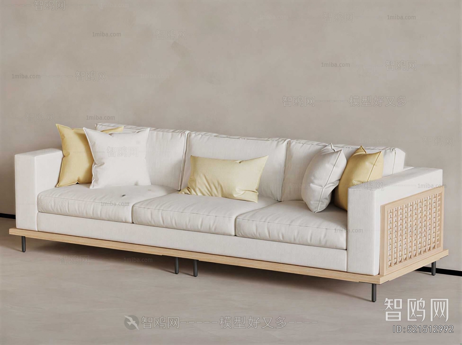 Modern Three-seat Sofa