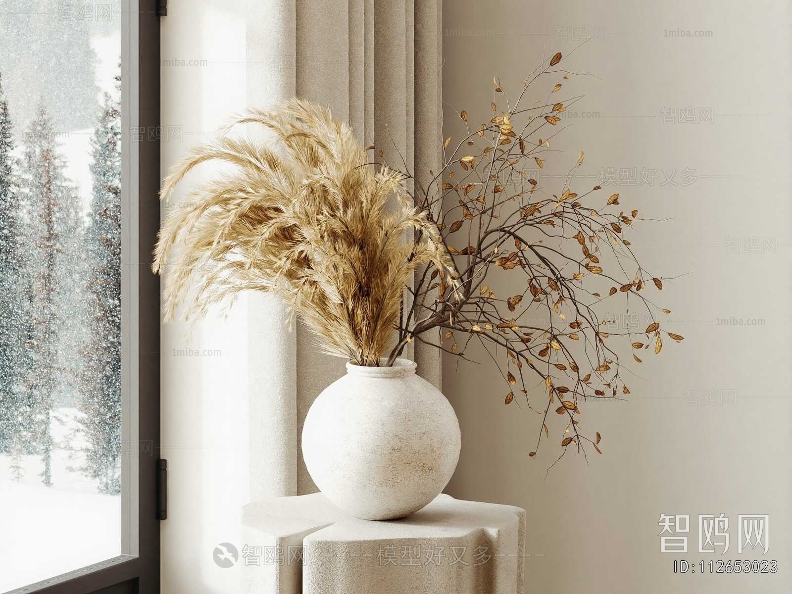 Wabi-sabi Style Flower Arrangement